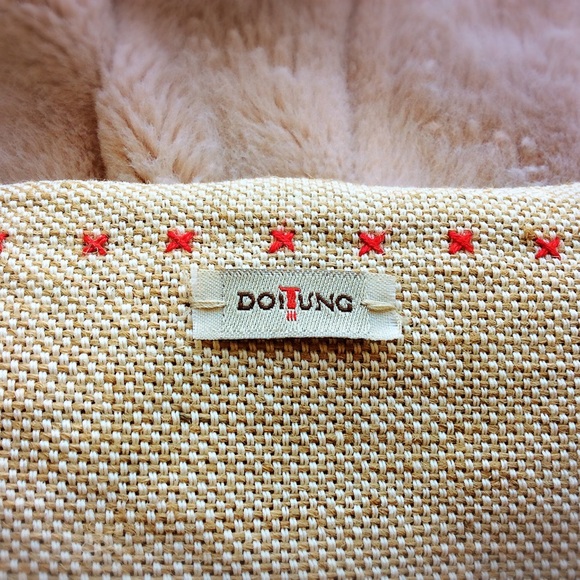 Tan Pencil Case with Pom Pom - Picture 4 of 8